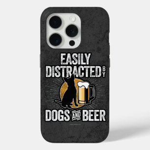iPhone 15 Pro Facile à distraire par les chiens et Coque de la b