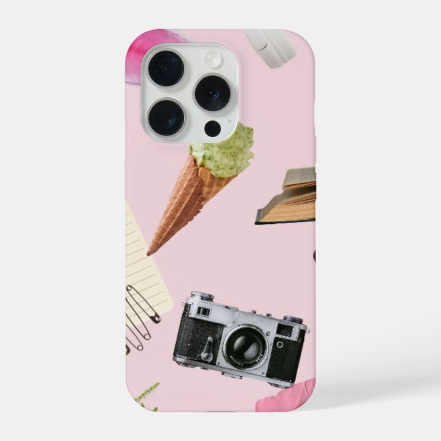 Iphone 15 Pro Handyhülle mit ästhetischem Design Hülle (Rückseite)