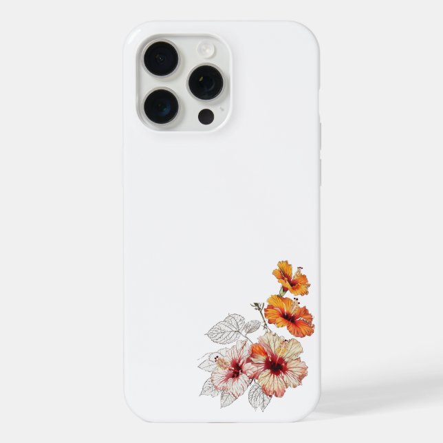 iPhone 15 Pro Max Blumenhülle Hülle (Rückseite)