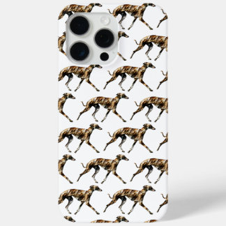 iPhone 15 Pro Max Coque avec motif Galgos (modèle adaptable)