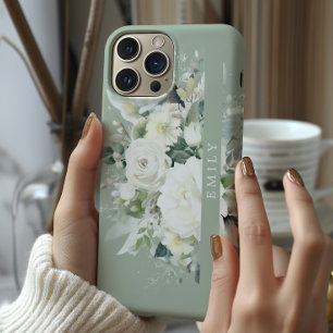 iPhone 15 Pro Max Coque Floral personnalisé
