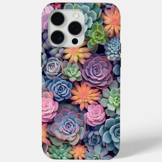 iPhone 15 pro max Gehäuse mehrfarbige Blume Case-Mate iPhone Hülle (Rückseite)