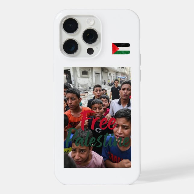 Iphone 15 Pro Max Hülle Free Palestine  (Rückseite)