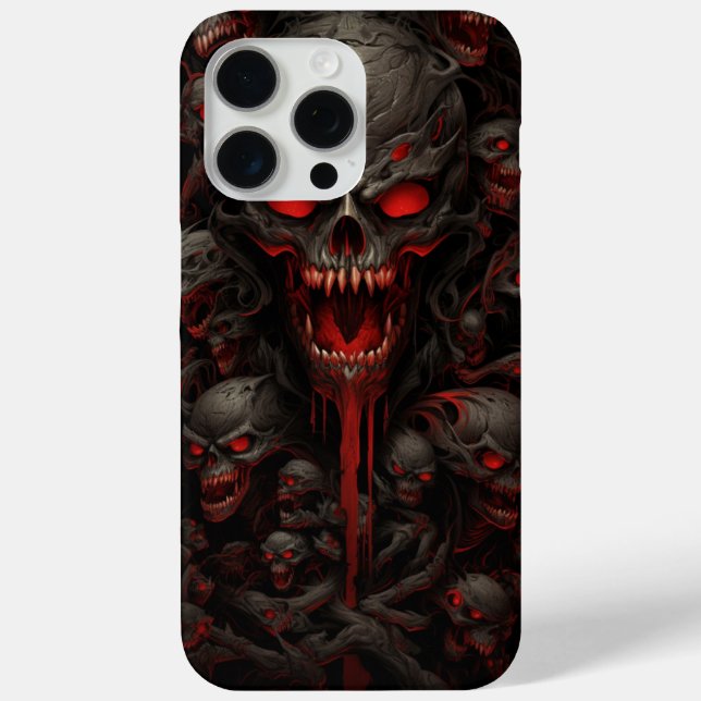 iPhone 15 Pro Max - Skull -8 - Reihen Case-Mate iPhone Hülle (Rückseite)