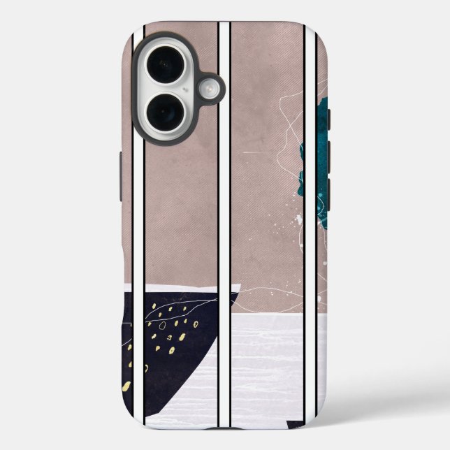 iPhone 16 abstraktes Case-Design Hülle (Rückseite)