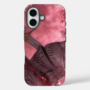 iPhone 16 Anime-Ritterrüstung Dark Fantasy Blossom Hülle