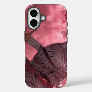 iPhone 16 Anime-Ritterrüstung Dark Fantasy Blossom Hülle