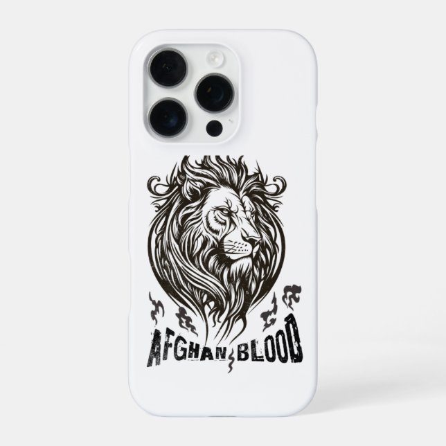  iPhone 16 Case Afghan Blood Lion Pro Hülle (Rückseite)