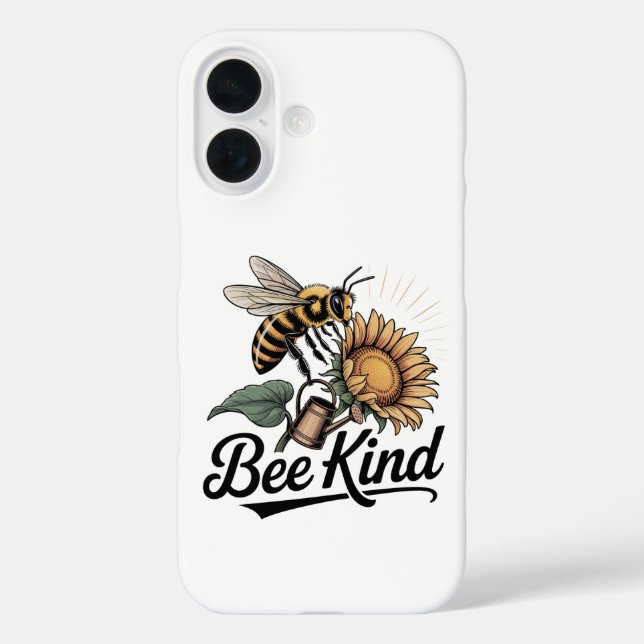 iPhone 16 Case Bee Kind (Rückseite)