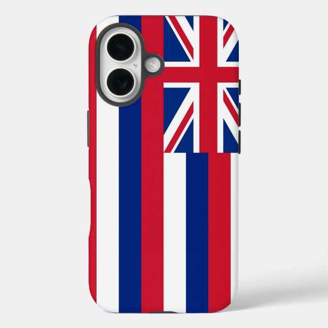 iPhone 16 Case-Mate mit Hawaii-Staatsflagge Hülle (Rückseite)