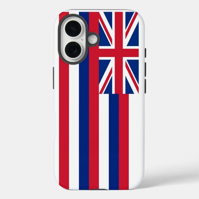 iPhone 16 Case-Mate mit Hawaii-Staatsflagge iPhone 16 Hülle (Rückseite)