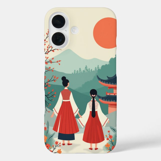 iPhone 16 Coque (Culture coréenne) (Verso)