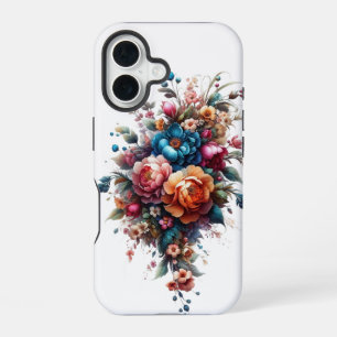 iPhone 16 Élégance Florale : Coque Téléphone F