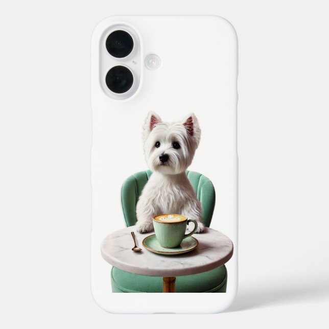 iPhone 16 Fall - Westie hat eine Latte Hülle (Rückseite)