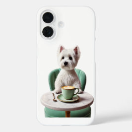 iPhone 16 Fall - Westie hat eine Latte iPhone 16 Hülle