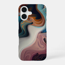 iPhone 16 Hülle abstrakt marmoriertes Design