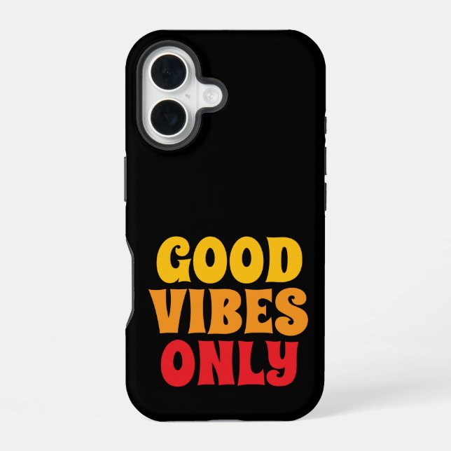 iPhone 16 Hülle gute Vibes only (Rückseite)