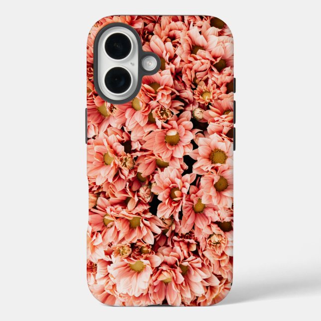iPhone 16 Hüllen mit Nah Up of Pink Blume (Rückseite)