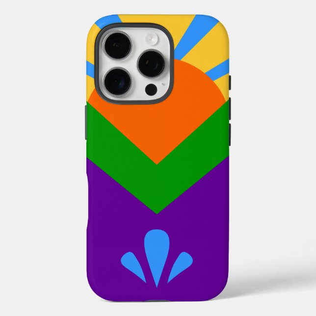 iPhone 16 Pro Case-Mate, Manitou Springs Flag Hülle (Rückseite)