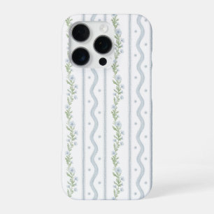 iPhone 16 Pro Case, Preppy Floral Stripe Hülle