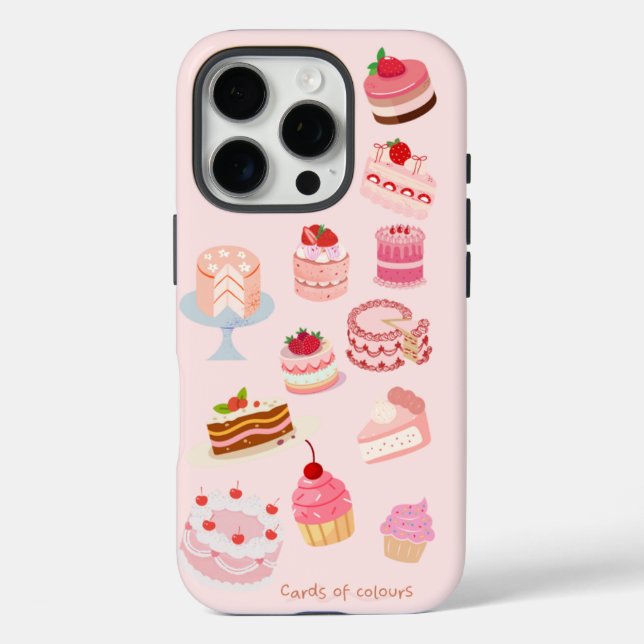 iPhone 16 pro Gehäuse Kuchen Design Hülle (Rückseite)