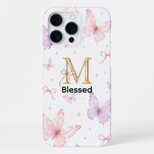 iPhone 16 Pro Max Butterfly Dream Case Hülle (Rückseite)
