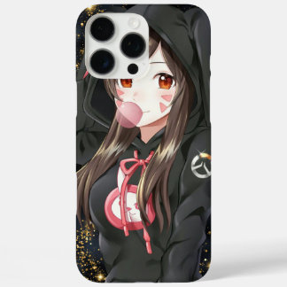 iPhone 16 Pro Max Case Black, Girly, Anime