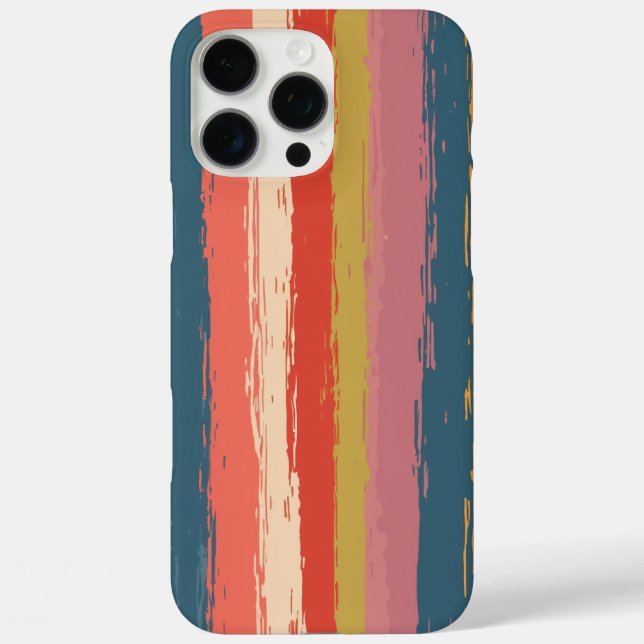 iPhone 16 Pro Max Coque - motif rayé (Verso)
