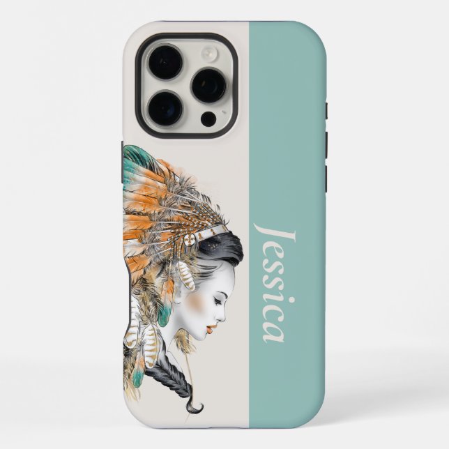 iPhone 16 Pro Max Hülle für Native Americans (Rückseite)