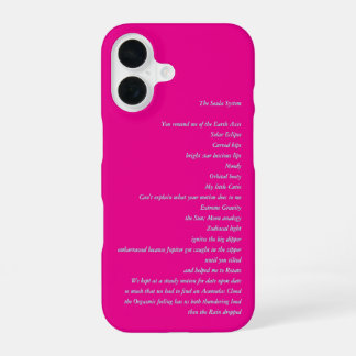 iPhone 16 Rosa Gehäuse Soula System Hülle