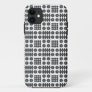 iPhone 5/5s Coque : Noir sur Tapisserie galloise b