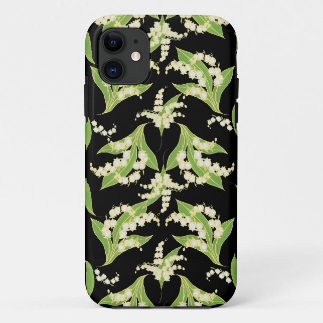 iPhone 5/5s Xtreme Case Maiglöckchen Schwarz (Rückseite)