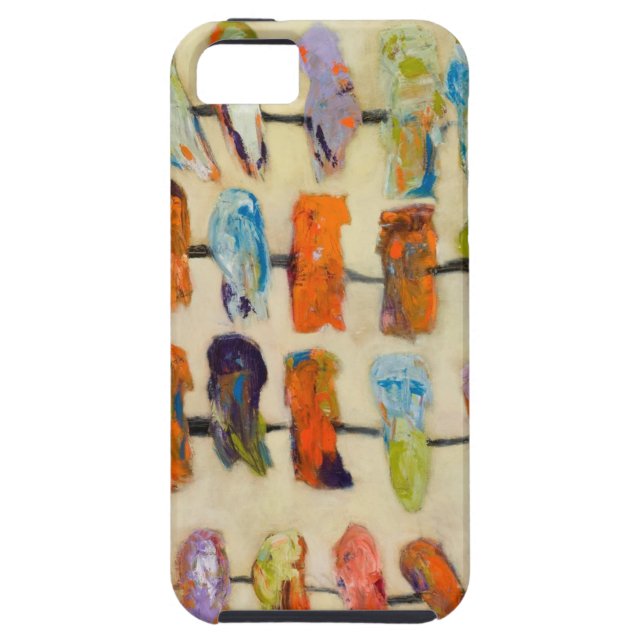 iphone 5 abstrakte Kunstvögel des Vibefalles Case-Mate iPhone Hülle (Rückseite)