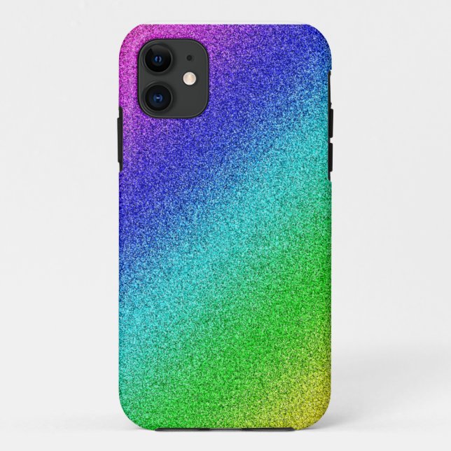 iPhone 5, Barely There Hülle Case Glitzer Regenbog (Rückseite)