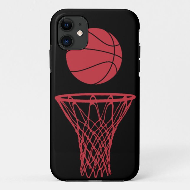 iPhone 5 Basketball-Silhouette-Stier-Schwarzes Case-Mate iPhone Hülle (Rückseite)