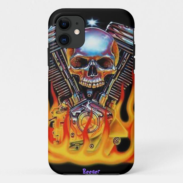 Iphone 5 BT - amerikanischer Muskel-Schädel Case-Mate iPhone Hülle (Rückseite)