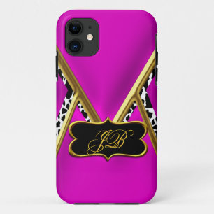 iPhone 5 Case-Mate Hülle Hot Pink Gold Schwarz
