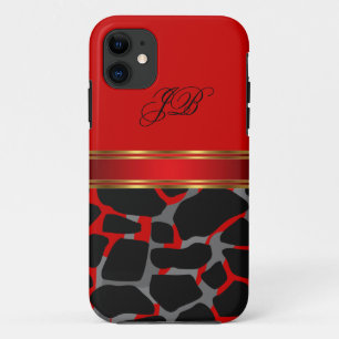 iPhone 5 Case-Mate Hülle Wild Rot Schwarz