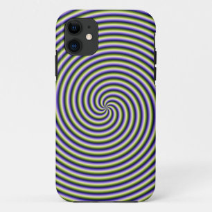 iPhone 5 Case Swirl in grün blau und violett