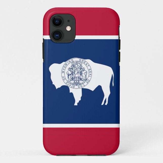 IPhone 5 Coque avec Drapeau du Wyoming (Dos)
