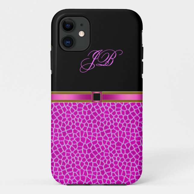 iPhone 5 Coque-Mate Coque rose sauvage noir (Dos)