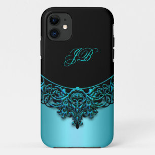 iPhone 5 Coque-Mate Coque Turquoise bleu noir