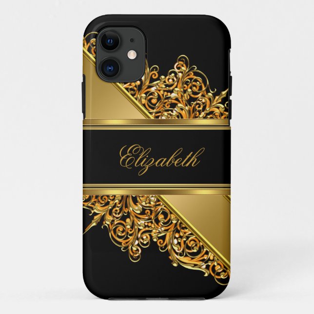 iPhone 5 Elegant Classy Gold Lace Case-Mate iPhone Hülle (Rückseite)