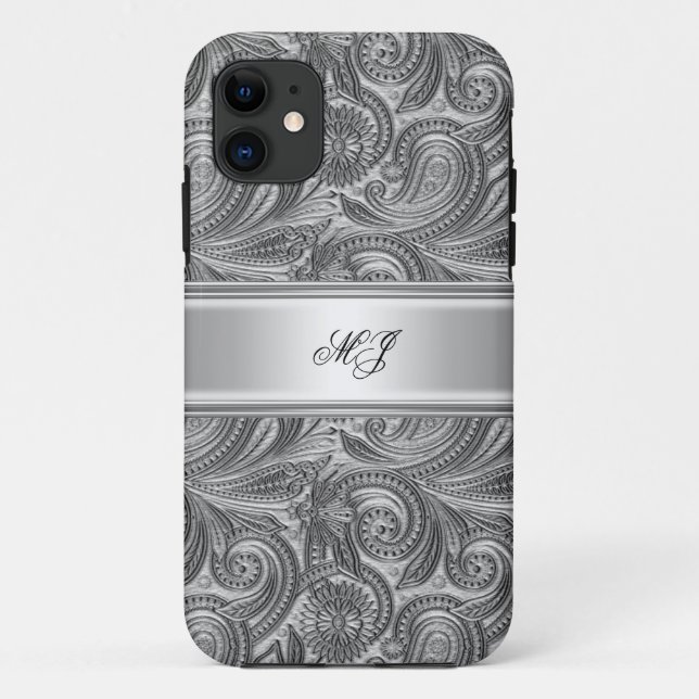 iPhone 5 Elegant Klassik Silver White Case-Mate iPhone Hülle (Rückseite)