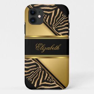 iPhone 5 Elegantes Klassisches Gold Zebra title_seo2