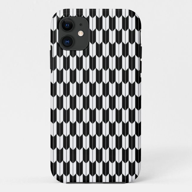 iPhone 5 Fall: Black & White Japanisch Yagasuri Case-Mate iPhone Hülle (Rückseite)