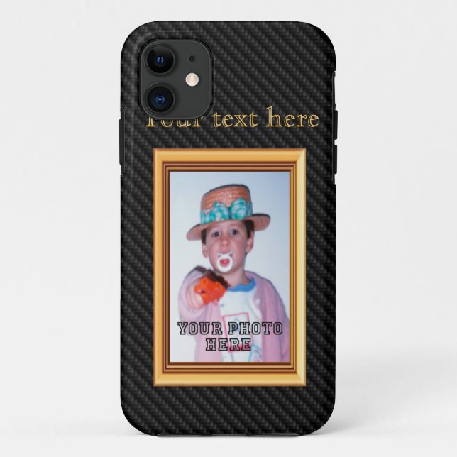 iPhone 5 Fall Kohlenstoff-Bilderrahmen 3D Case-Mate iPhone Hülle (Rückseite)