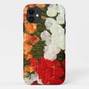 iPhone 5 Hüllen Rot Weiße Orange Tulpen Blumen