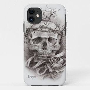 Iphone 5 Identifikation - Schädel mit Dornenkrone 11 Hülle