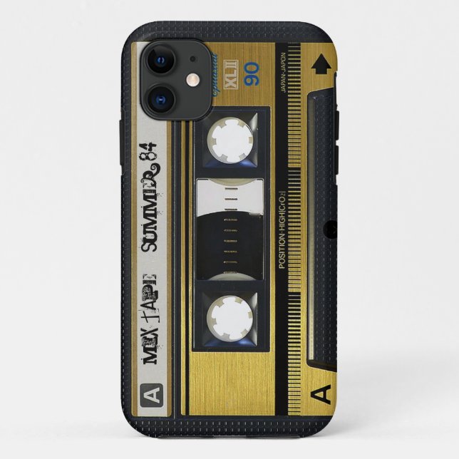 iPhone 5 Kassetten-Retro Mischungs-Band-Abdeckung Case-Mate iPhone Hülle (Rückseite)